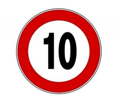 Limite di velocità 10 km/h
