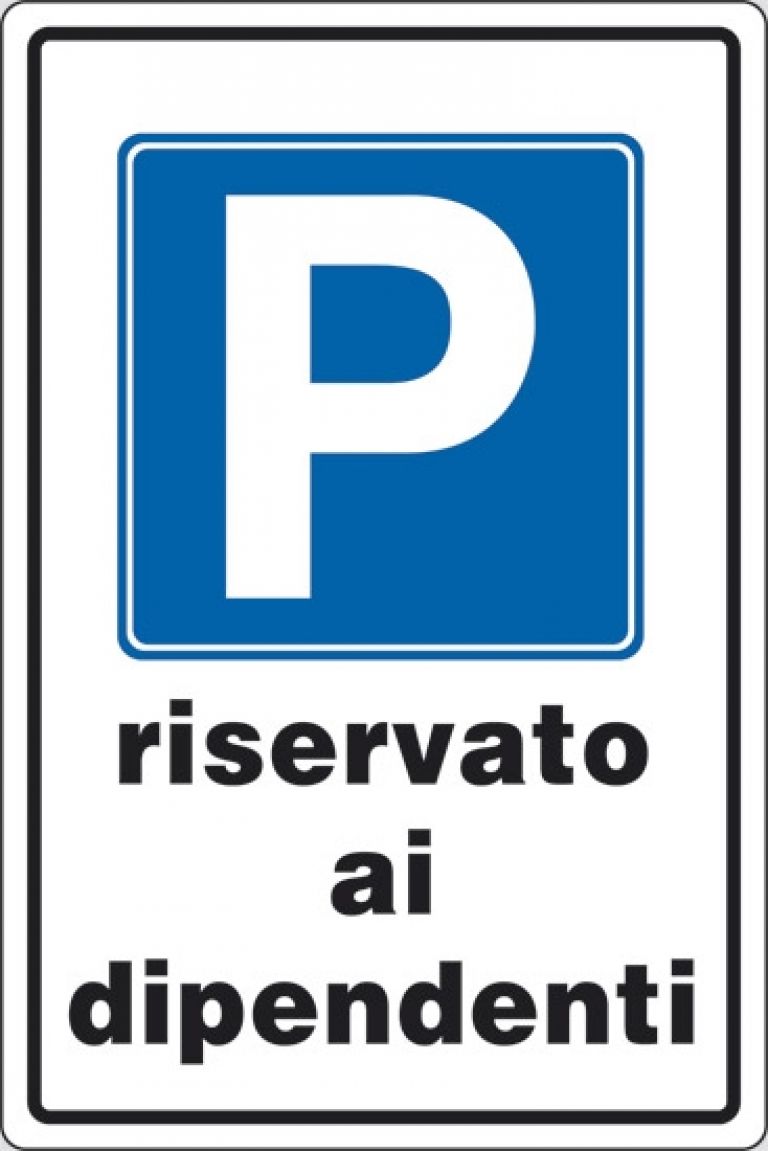 Parcheggio riservato ai dipendenti